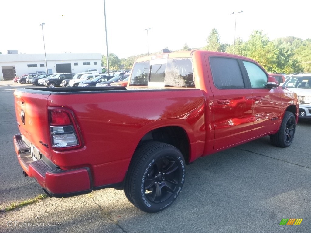 2020 1500 Big Horn Night Edition Crew Cab 4x4 - Flame Red / Black photo #5