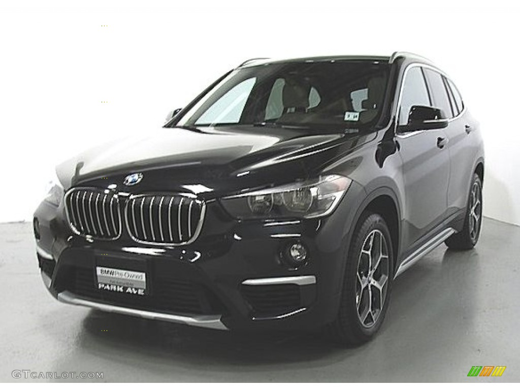 2019 X1 xDrive28i - Jet Black / Oyster/Black photo #1