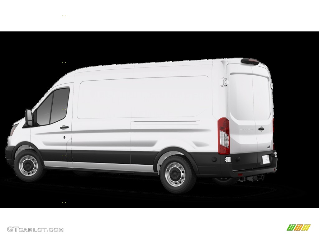 2019 Transit Van 250 MR Long - Oxford White / Charcoal black photo #2
