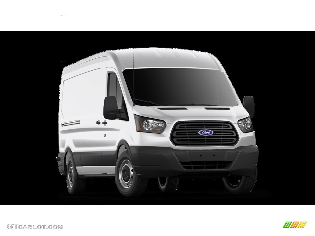 2019 Transit Van 250 MR Long - Oxford White / Charcoal black photo #4