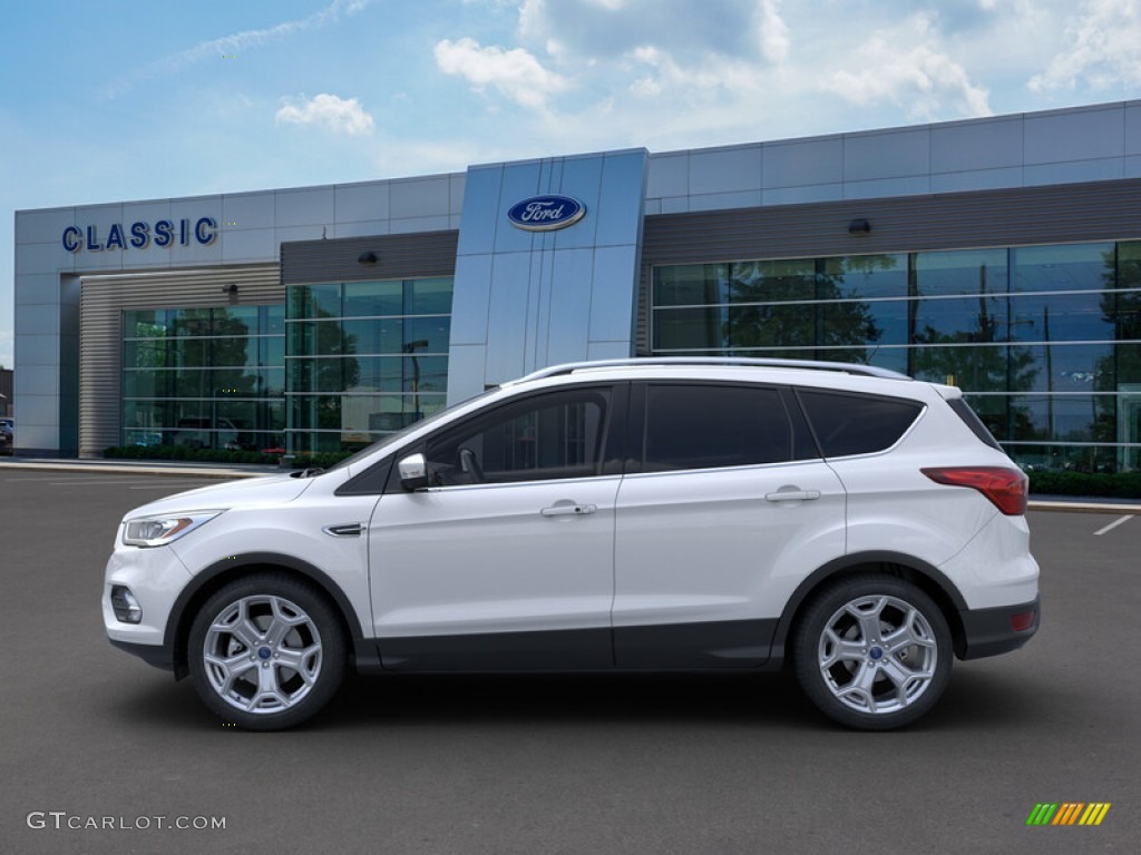 2019 Escape Titanium 4WD - White Platinum / Chromite Gray/Charcoal Black photo #3