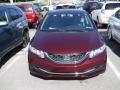 2013 Crimson Red Pearl Honda Civic LX Sedan  photo #2