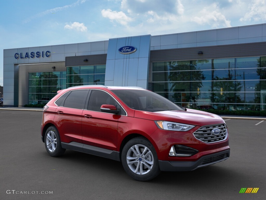 2019 Edge SEL AWD - Ruby Red / Ebony photo #7