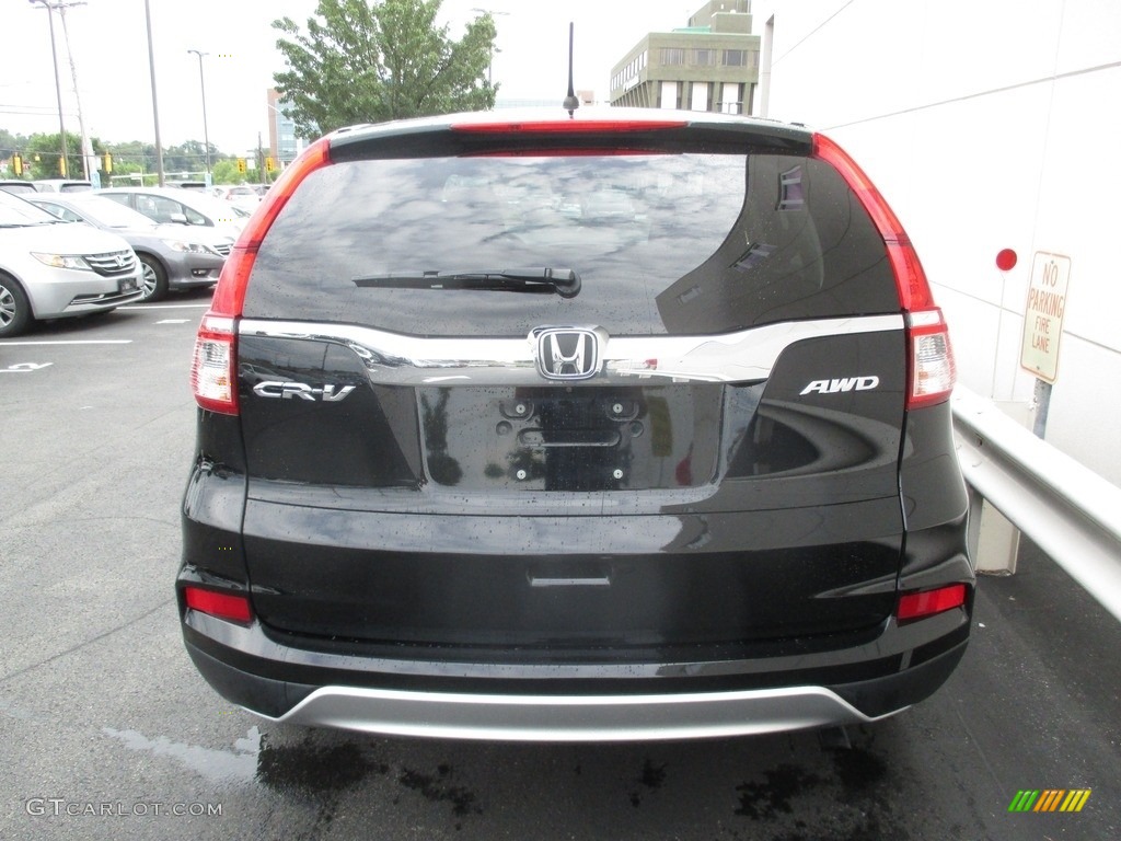 2016 CR-V EX AWD - Crystal Black Pearl / Black photo #4