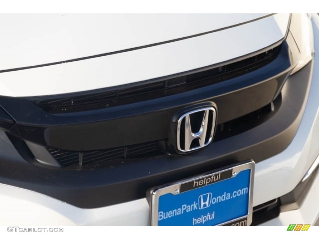 2019 Civic LX Sedan - Platinum White Pearl / Black photo #4