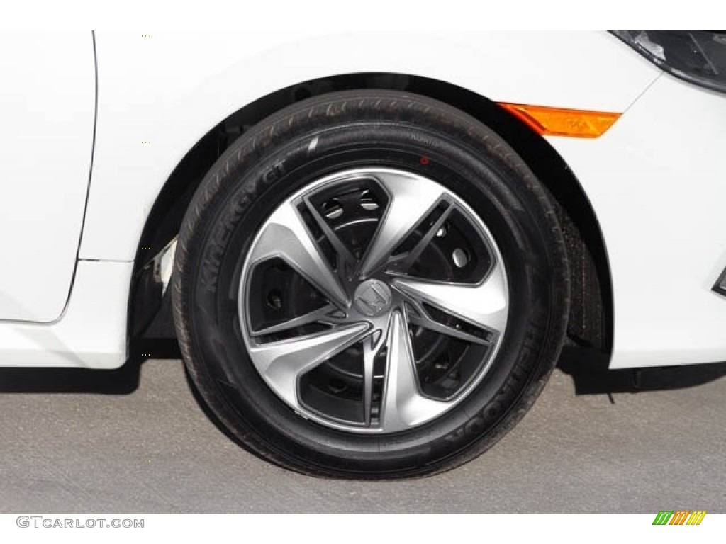 2019 Civic LX Sedan - Platinum White Pearl / Black photo #12