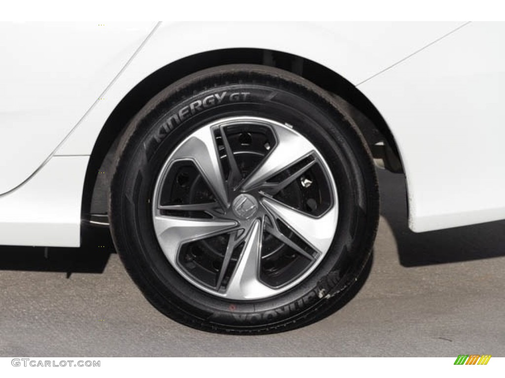 2019 Civic LX Sedan - Platinum White Pearl / Black photo #13
