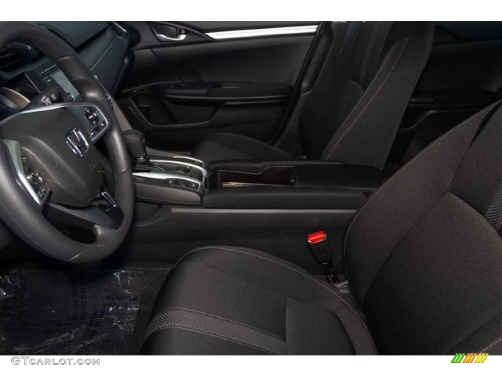 2019 Civic LX Sedan - Platinum White Pearl / Black photo #16