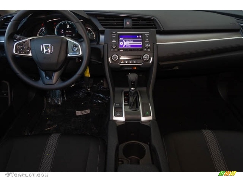 2019 Civic LX Sedan - Platinum White Pearl / Black photo #18