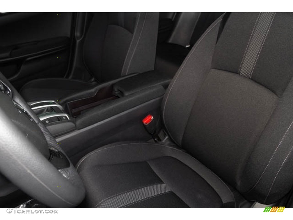 2019 Civic LX Sedan - Platinum White Pearl / Black photo #24