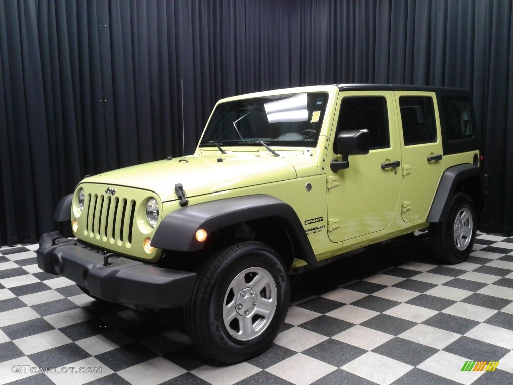 2017 Wrangler Unlimited Sport 4x4 - Hypergreen / Black photo #2