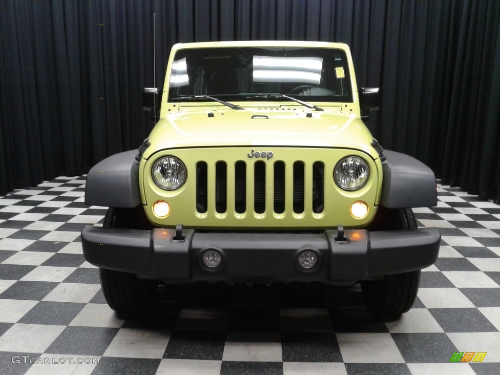 2017 Wrangler Unlimited Sport 4x4 - Hypergreen / Black photo #3