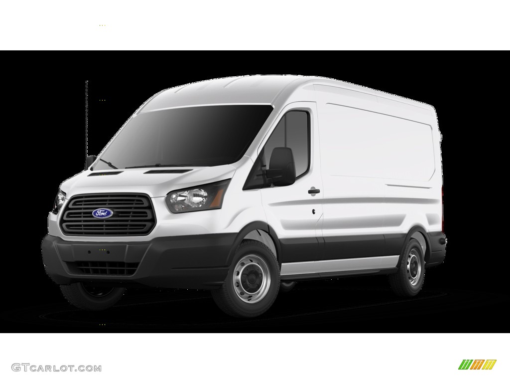 2019 Transit Van 250 MR Long - Oxford White / Charcoal black photo #1