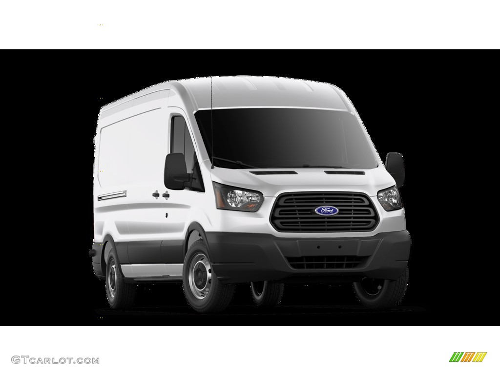 2019 Transit Van 250 MR Long - Oxford White / Charcoal black photo #4