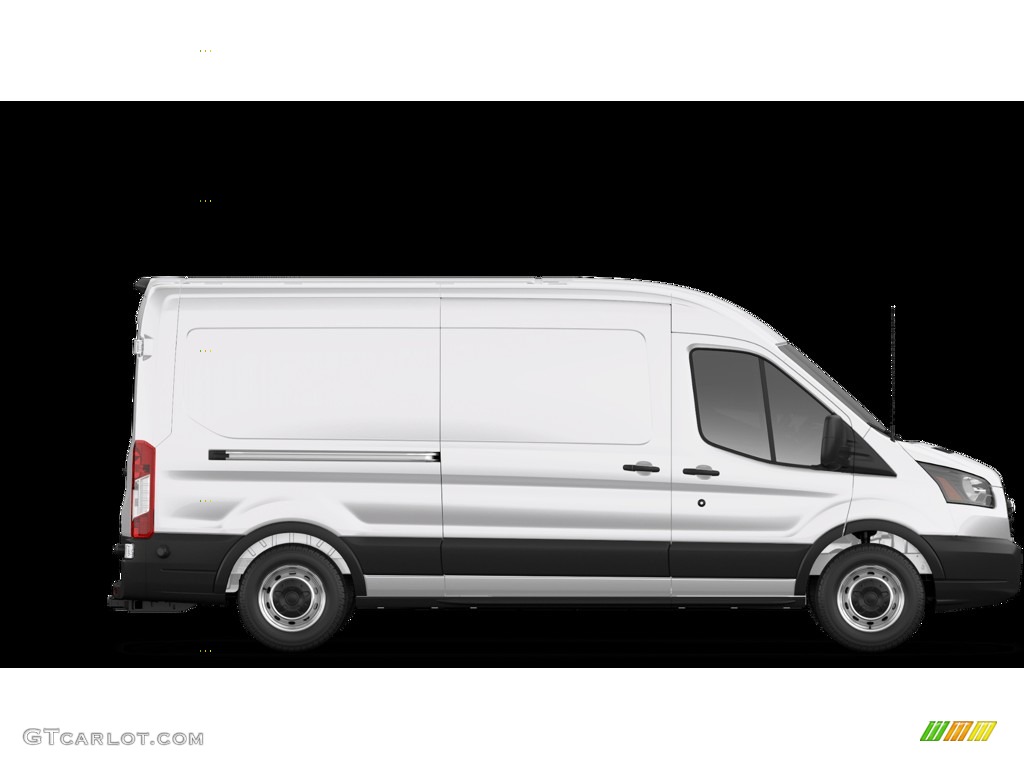 2019 Transit Van 250 MR Long - Oxford White / Charcoal black photo #5