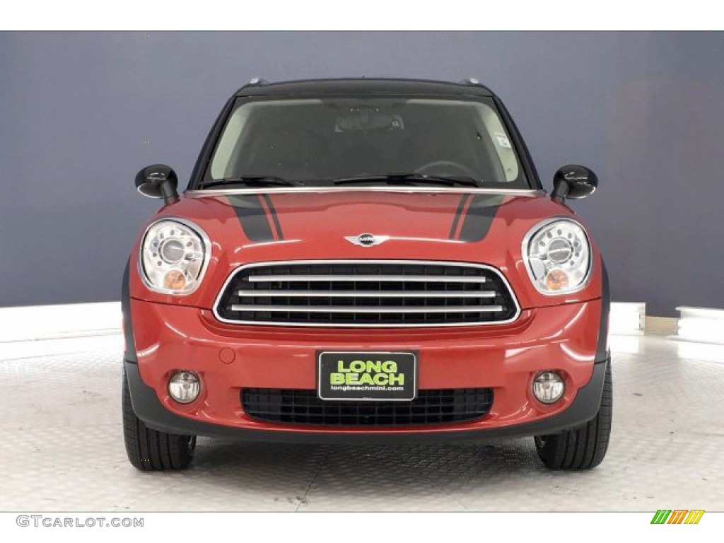 2014 Cooper Countryman - Blazing Red Metallic / Carbon Black photo #2