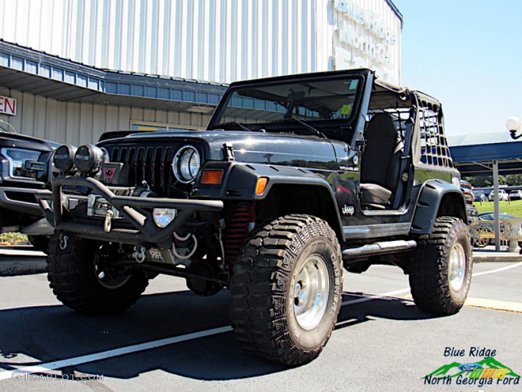 1998 Wrangler SE 4x4 - Black / Mist Grey photo #1