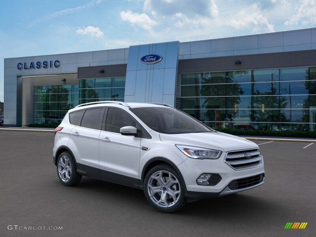 2019 Escape Titanium 4WD - White Platinum / Chromite Gray/Charcoal Black photo #7