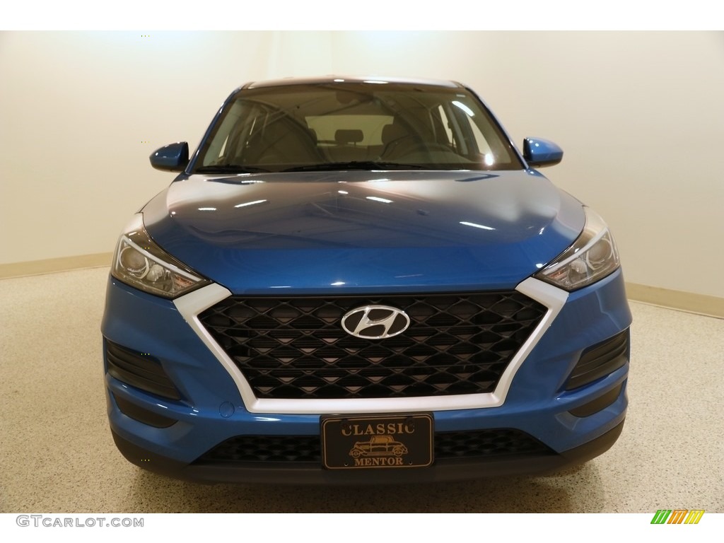 2019 Tucson SE AWD - Aqua Blue / Black photo #2