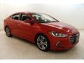 Red 2017 Hyundai Elantra Limited