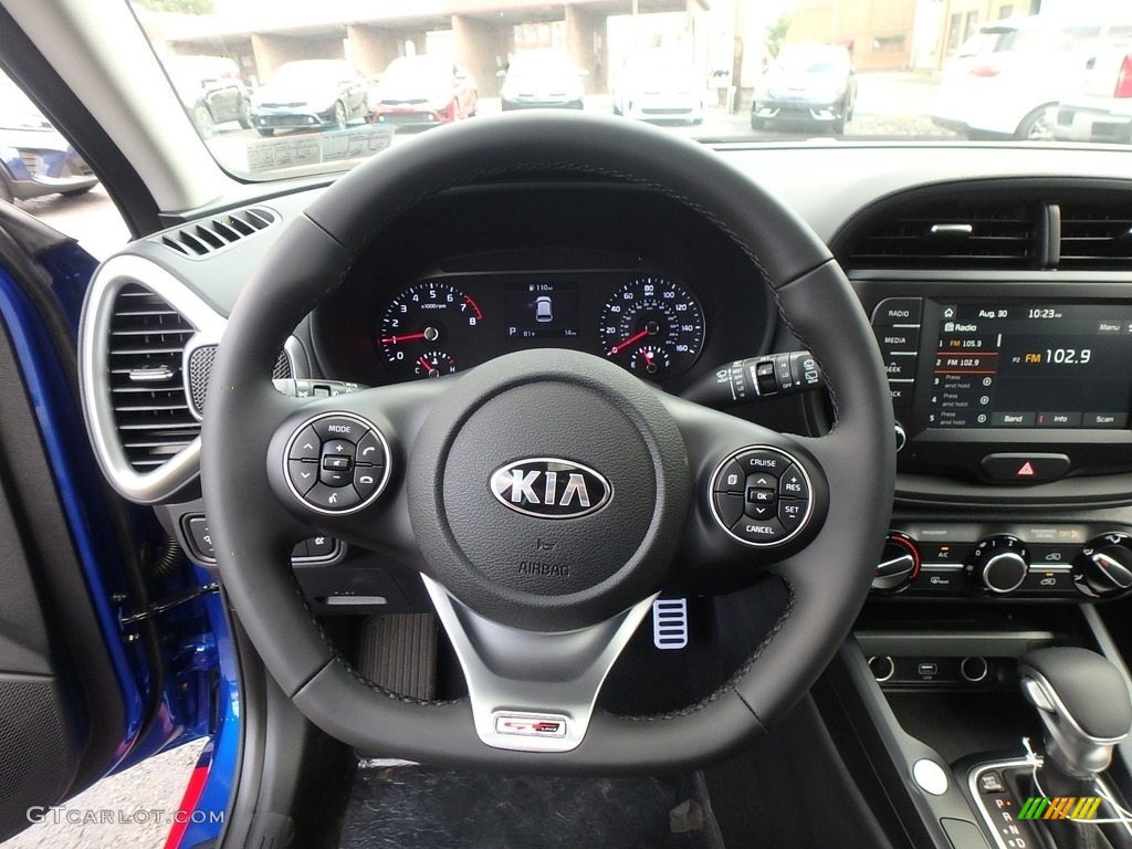 2020 Kia Soul GT-Line Black Steering Wheel Photo #134984285