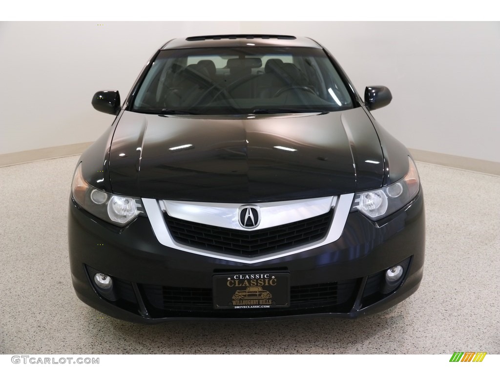 2010 TSX Sedan - Crystal Black Pearl / Ebony photo #2