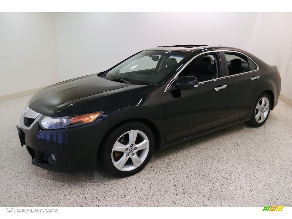 2010 TSX Sedan - Crystal Black Pearl / Ebony photo #3