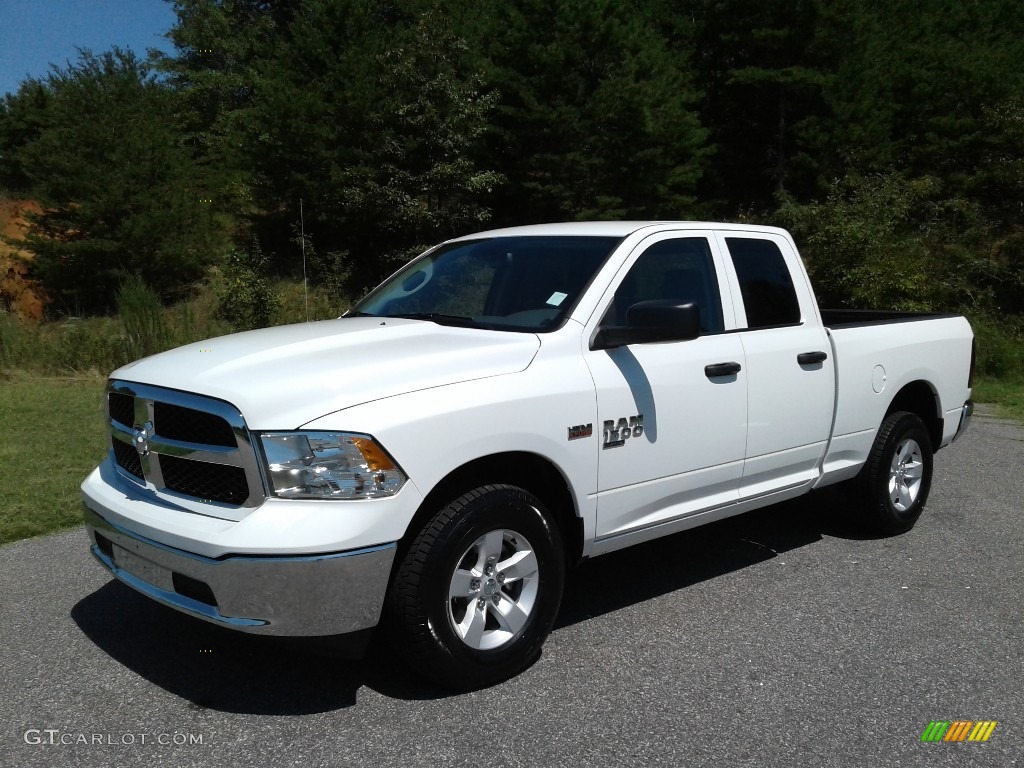 2019 1500 Classic Tradesman Quad Cab 4x4 - Bright White / Black/Diesel Gray photo #2