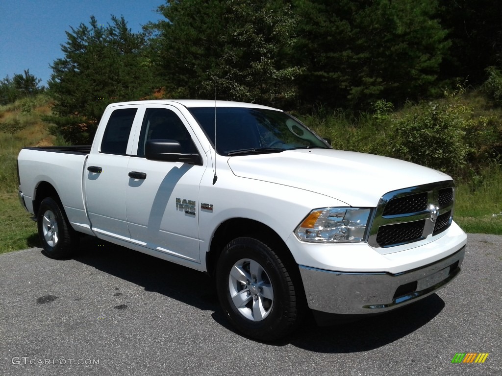 2019 1500 Classic Tradesman Quad Cab 4x4 - Bright White / Black/Diesel Gray photo #4