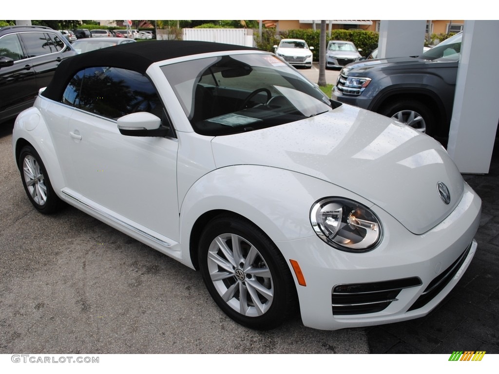 Pure White 2017 Volkswagen Beetle 1.8T SE Convertible Exterior Photo #134993684