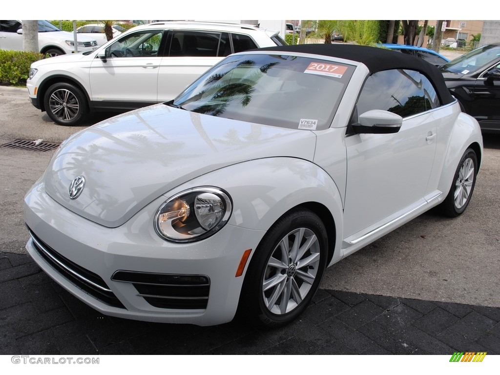 Pure White 2017 Volkswagen Beetle 1.8T SE Convertible Exterior Photo #134993696