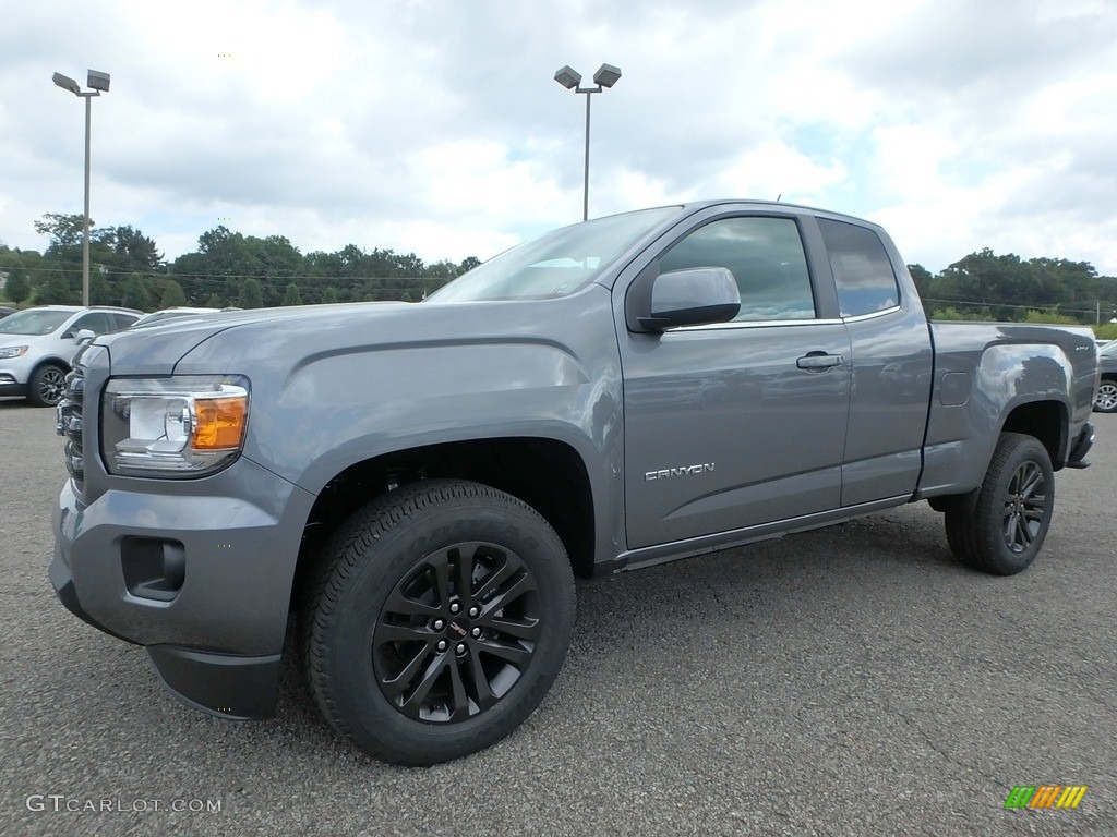 Satin Steel Metallic 2020 GMC Canyon SLE Extended Cab 4WD Exterior Photo #134994047