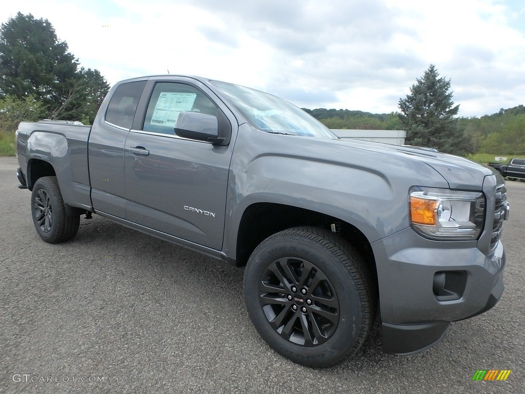 Satin Steel Metallic 2020 GMC Canyon SLE Extended Cab 4WD Exterior Photo #134994068