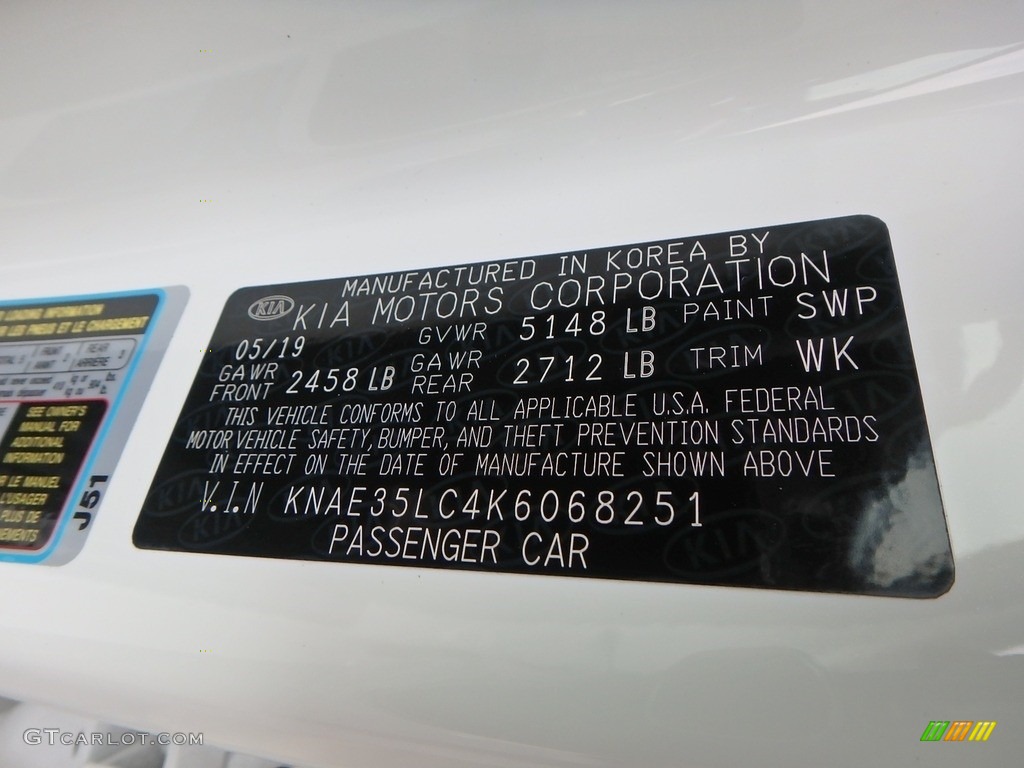2019 Stinger Color Code SWP for Snow White Pearl Photo #134995775