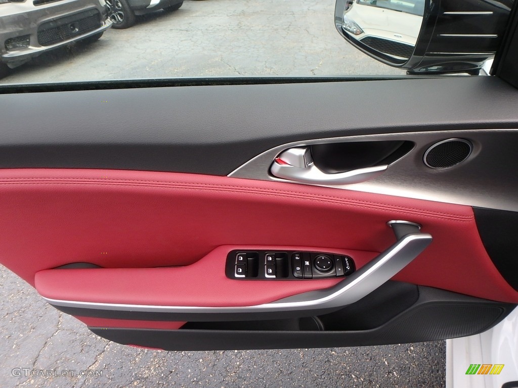 2019 Kia Stinger GT AWD Red Door Panel Photo #134995823