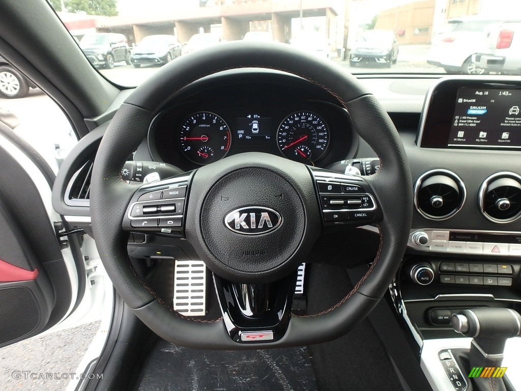 2019 Kia Stinger GT AWD Red Steering Wheel Photo #134995838