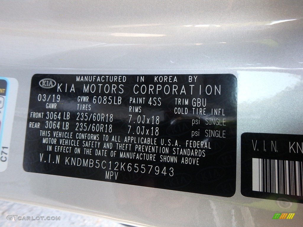 2019 Sedona Color Code 4SS for Silky Silver Photo #134995973