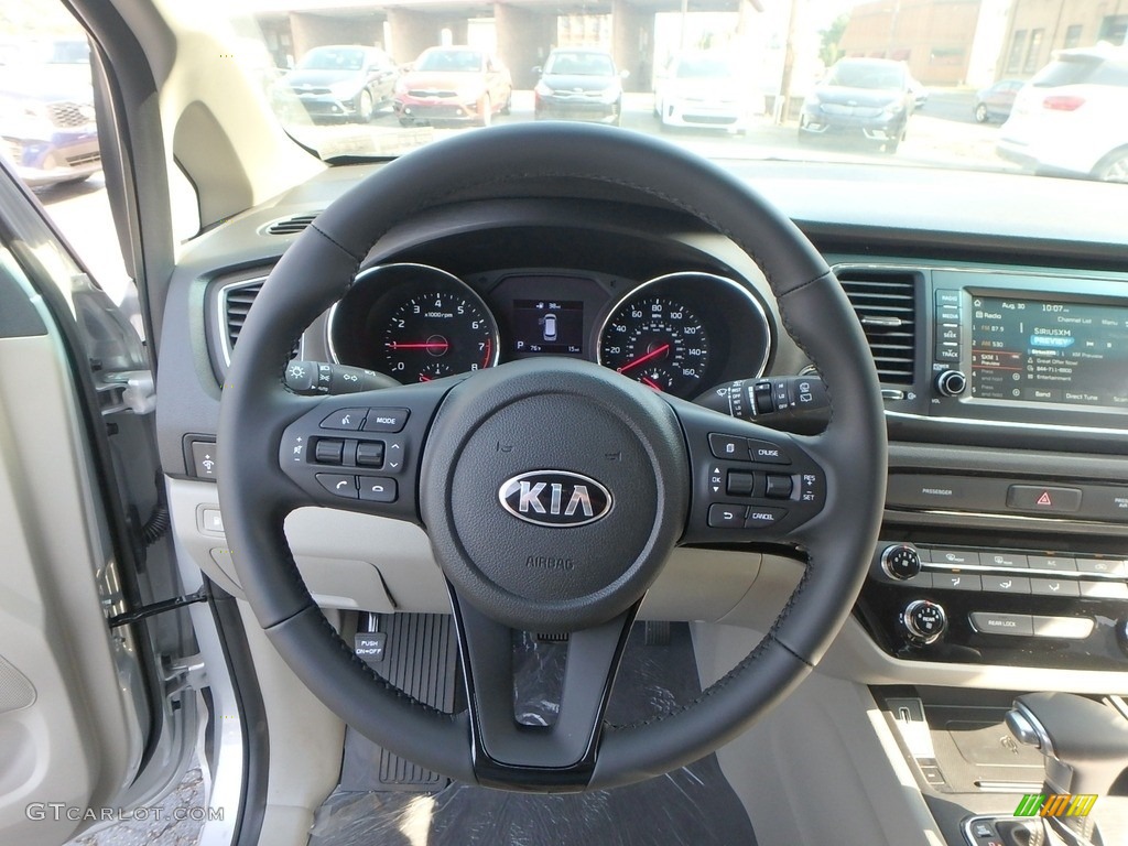 2019 Kia Sedona EX Dark Graphite Steering Wheel Photo #134996054