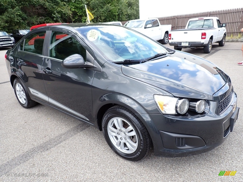 2015 Sonic LT Sedan - Ashen Gray Metallic / Jet Black/Dark Titanium photo #8