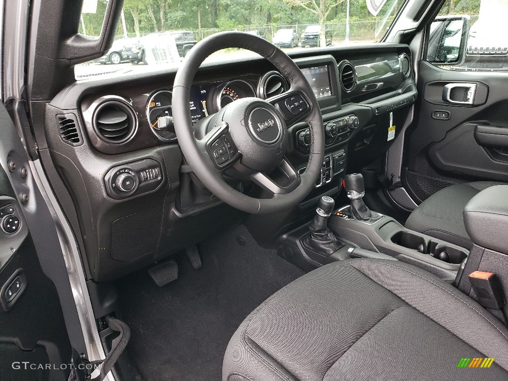 Black Interior 2020 Jeep Wrangler Unlimited Sport 4x4 Photo #134998527
