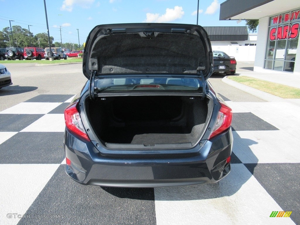 2017 Civic EX-L Sedan - Aegean Blue Metallic / Gray photo #5