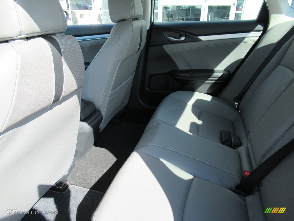 2017 Civic EX-L Sedan - Aegean Blue Metallic / Gray photo #12
