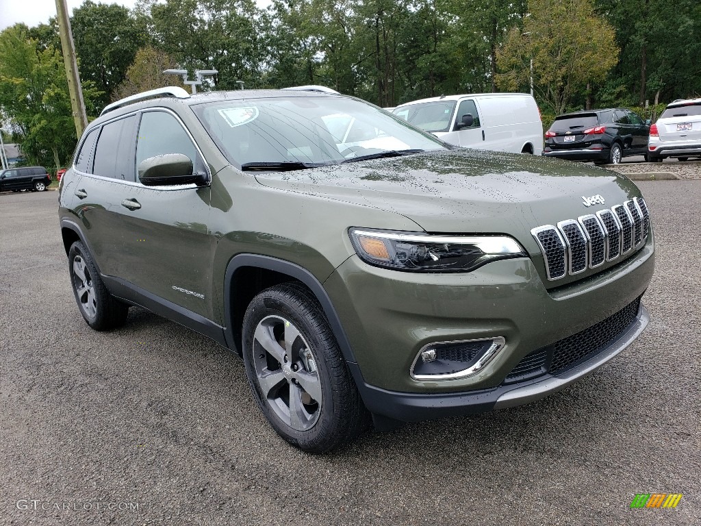 2020 Cherokee Limited 4x4 - Olive Green Pearl / Black photo #1