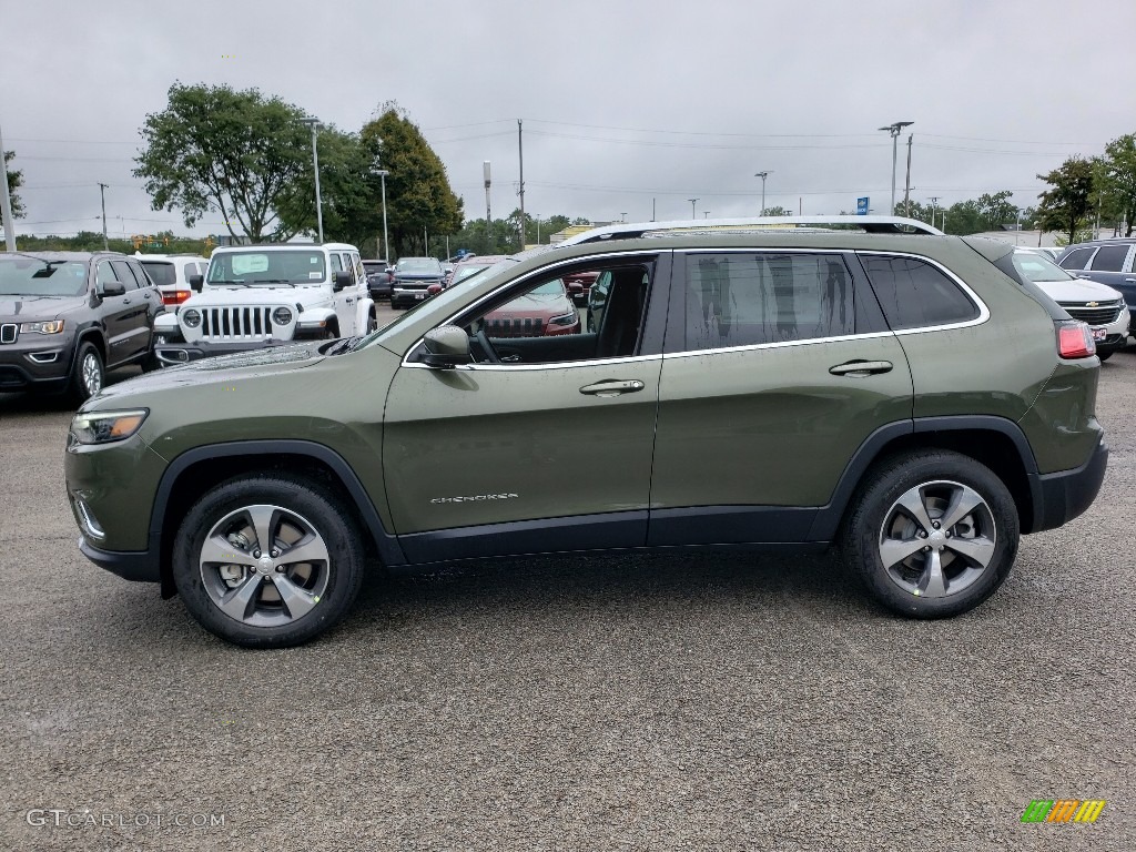 Olive Green Pearl 2020 Jeep Cherokee Limited 4x4 Exterior Photo #134999622
