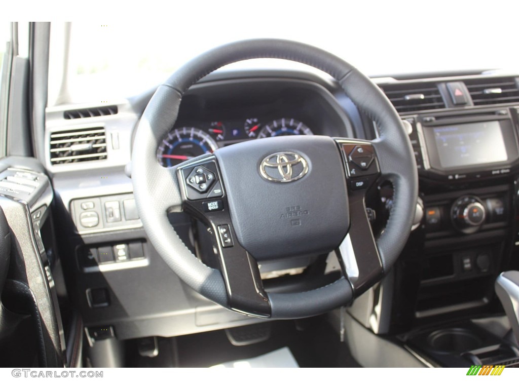 2019 Toyota 4Runner TRD Pro 4x4 Black Steering Wheel Photo #135001440