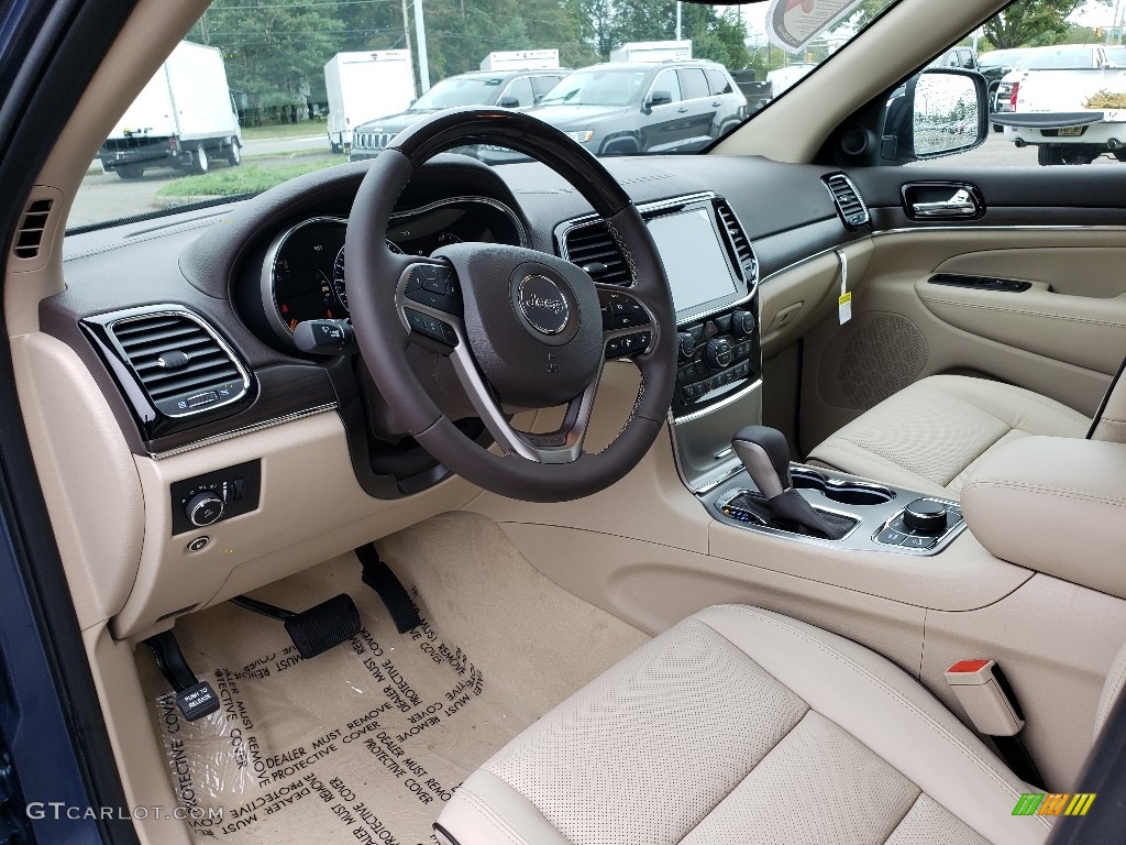 Light Frost/Brown Interior 2020 Jeep Grand Cherokee Overland 4x4 Photo #135003294