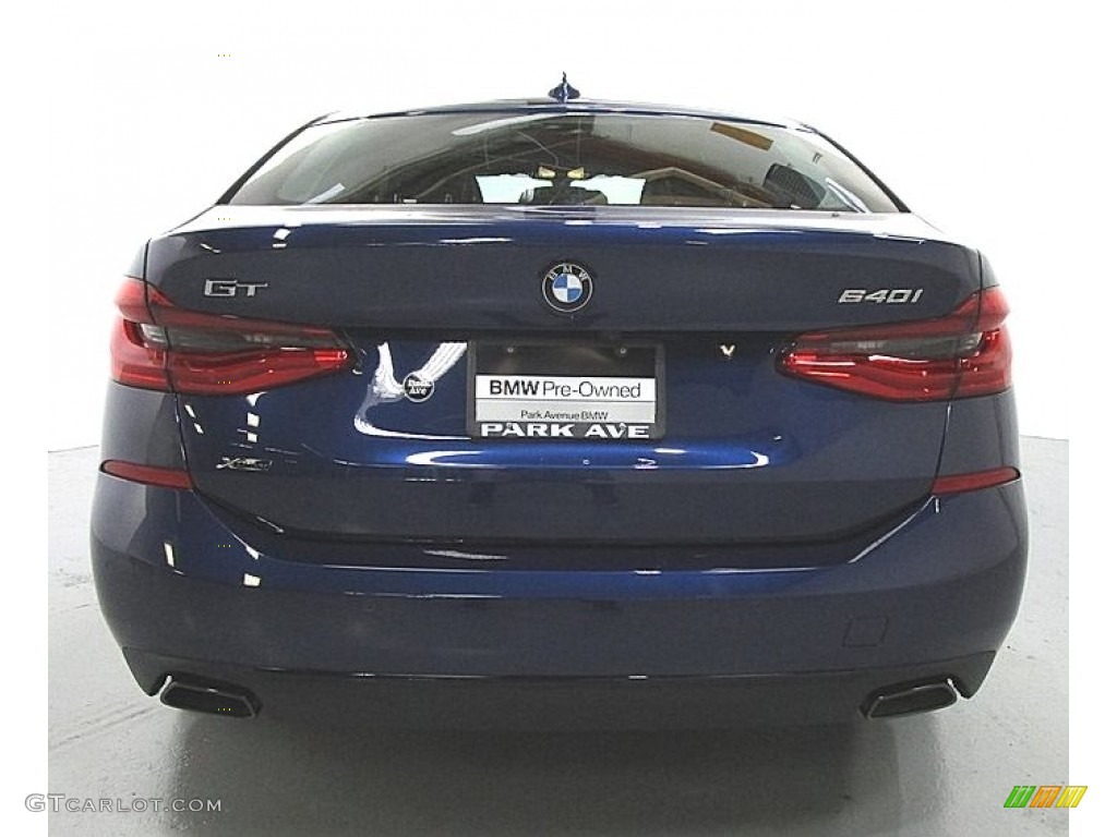 2019 6 Series 640i xDrive Gran Turismo - Mediterranean Blue Metallic / Black photo #3