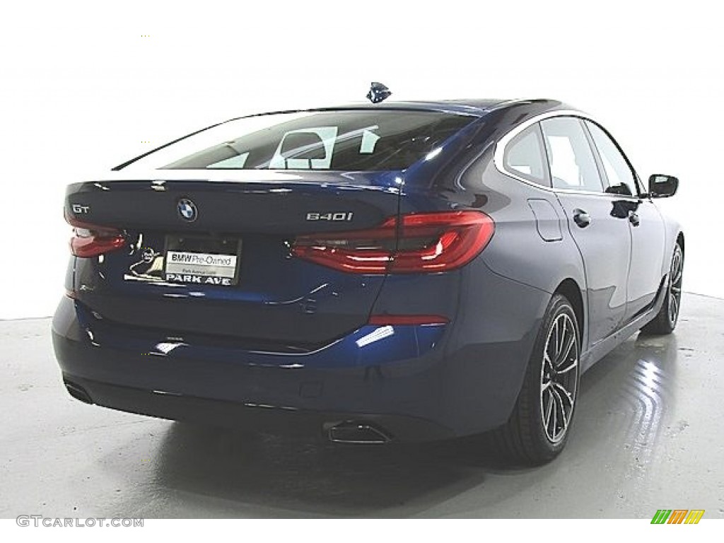 2019 6 Series 640i xDrive Gran Turismo - Mediterranean Blue Metallic / Black photo #4