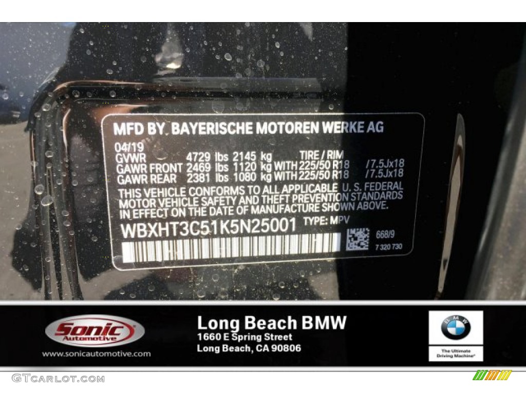 2019 X1 xDrive28i - Jet Black / Black photo #11