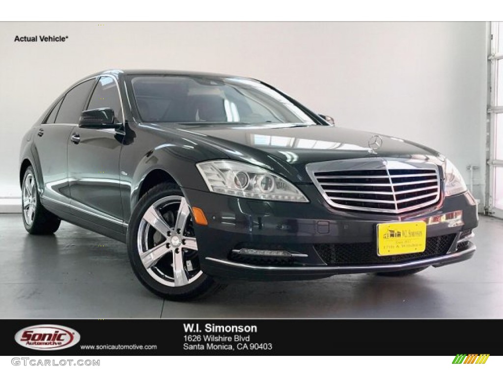 2012 S 550 Sedan - Andorite Gray Metallic / Black/Chestnut Brown photo #1